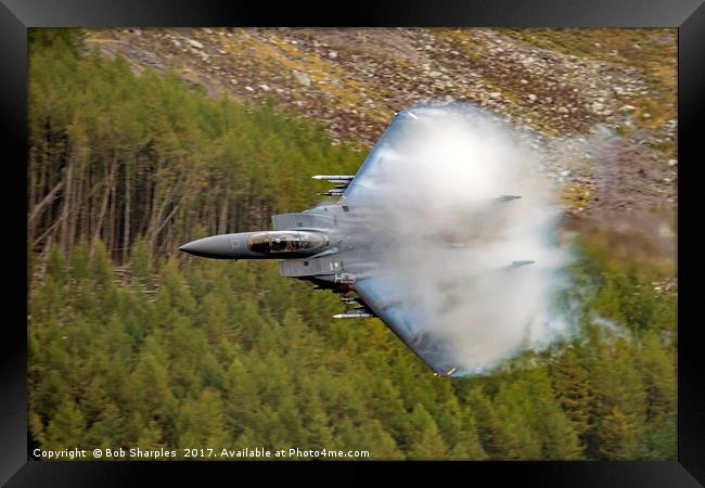 F-15E Strike Eagle Framed Print by Bob Sharples