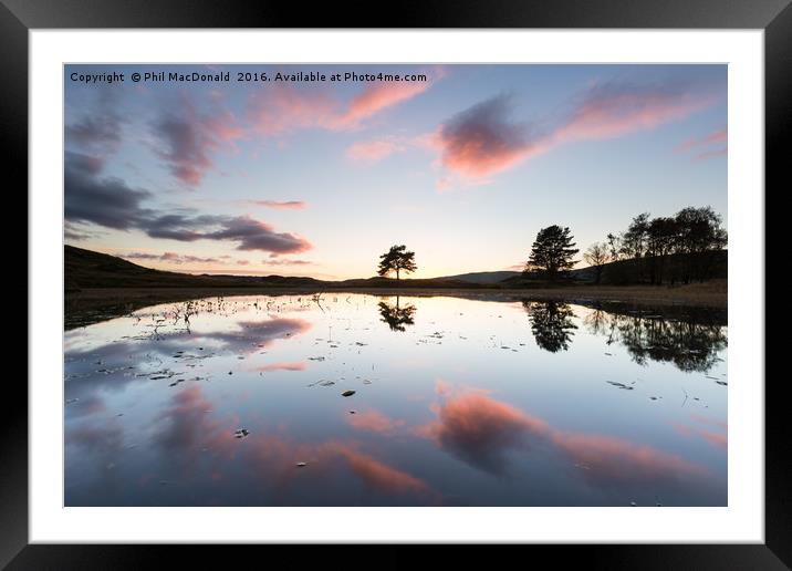 Mirror Image, Kelly Hall Tarn Reflections Framed Mounted Print by Phil MacDonald