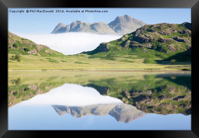 Mirror Image, Blea Tarn Cloud Inversion Framed Print by Phil MacDonald