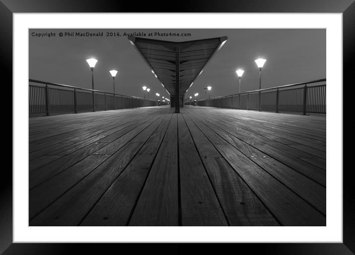 Boscombe Pier, Bournemouth Framed Mounted Print by Phil MacDonald