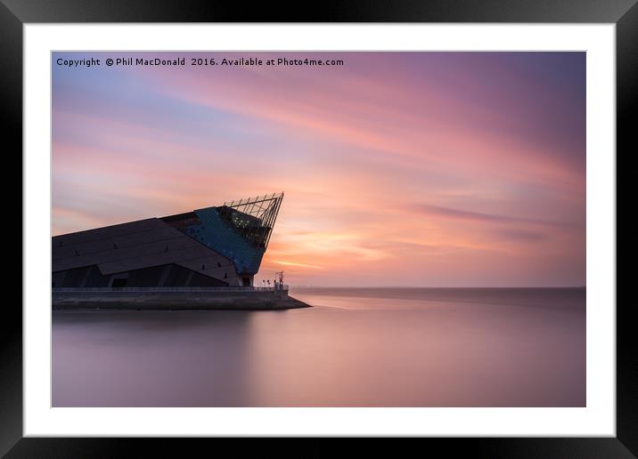 The Deep in Hull, Sunrise on the Humber Framed Mounted Print by Phil MacDonald