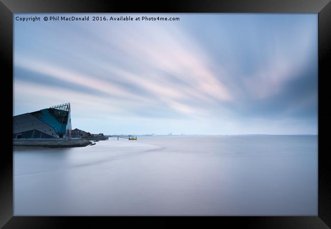 The Deep in Hull, Sunrise on the Humber Framed Print by Phil MacDonald