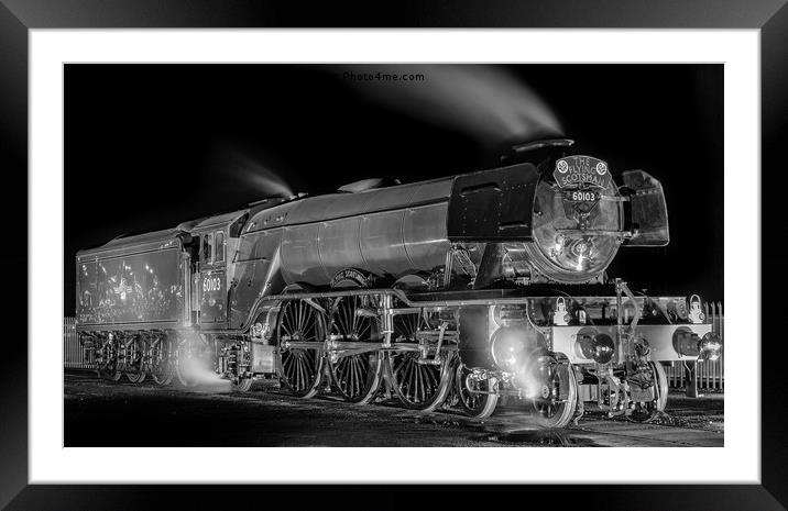 The Flying Scotsman, York Railway Station Framed Mounted Print by Phil MacDonald