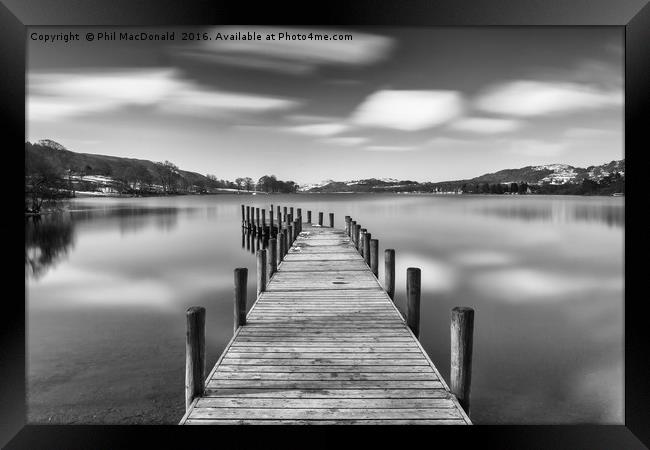 Monk Coniston Jetty, the UK Lake District Framed Print by Phil MacDonald
