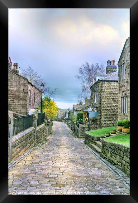 Heptonstall in West Yorkshire Framed Print by Philip Openshaw