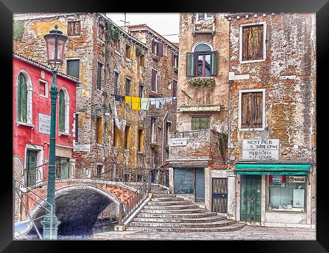San Polo - Venice Framed Print by Philip Openshaw
