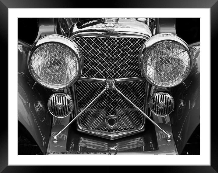 SS Jaguar sport car Framed Mounted Print by Philip Openshaw