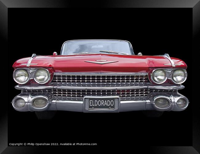 1959 Cadillac Eldorado Framed Print by Philip Openshaw