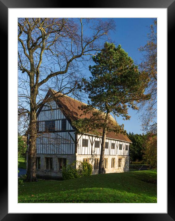 Hospitium Museum Gardens York Framed Mounted Print by John Potter