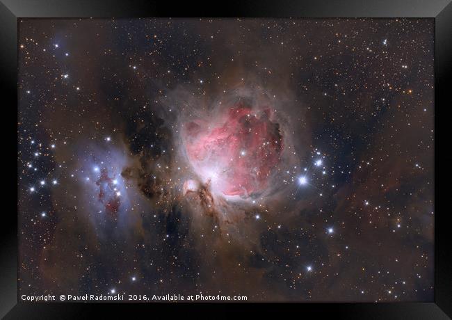 Great Nebula In Orion Framed Print by Paweł Radomski
