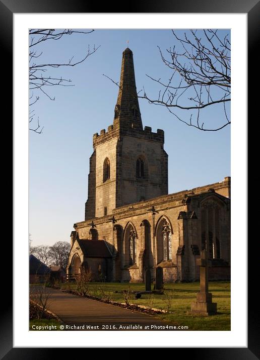 St. Edith Church in Orton on the Hill Framed Mounted Print by Richard West