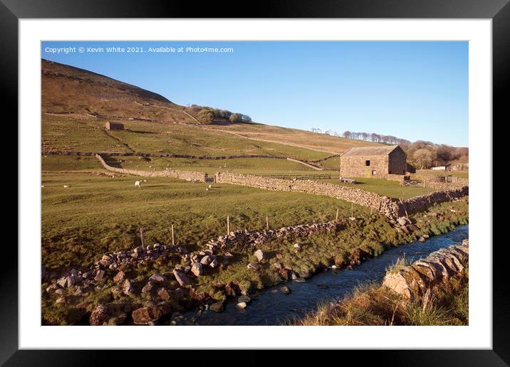 Yorkshire Farm Framed Mounted Print by Kevin White