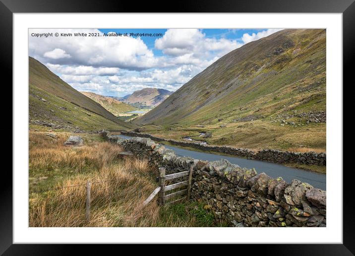 Road to Ullswater Framed Mounted Print by Kevin White