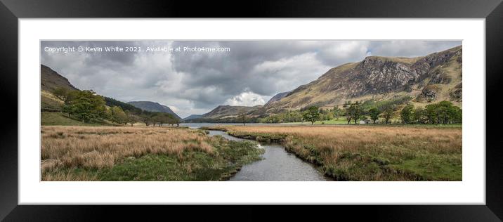 Buttermere Panorama Framed Mounted Print by Kevin White
