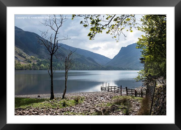 Calm waters of Buttermere Framed Mounted Print by Kevin White