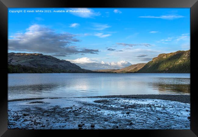 Before sunset at Ullswater Framed Print by Kevin White