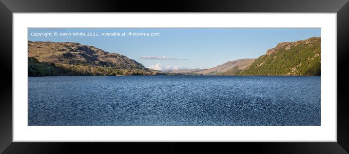 Open water Ullswater Framed Mounted Print by Kevin White