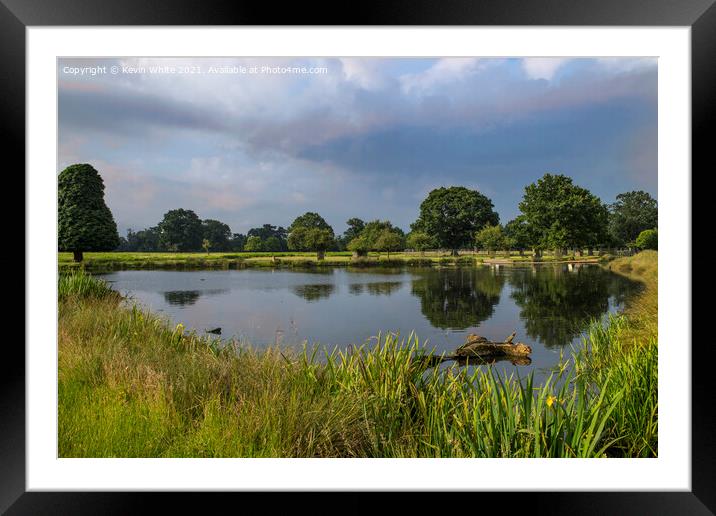 Colours of morning sky Framed Mounted Print by Kevin White