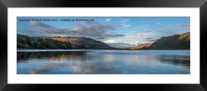 Cumbria evening sky Framed Mounted Print by Kevin White