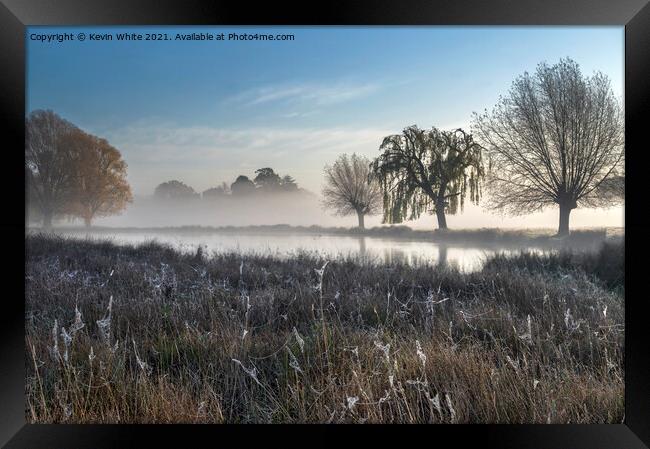 frosty morning colours Framed Print by Kevin White