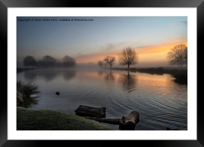 The day begins Framed Mounted Print by Kevin White