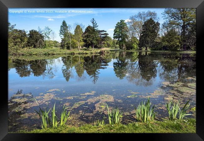 Edge of the lake Framed Print by Kevin White