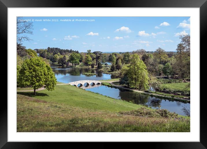 Painhill Vista from top of hill Framed Mounted Print by Kevin White