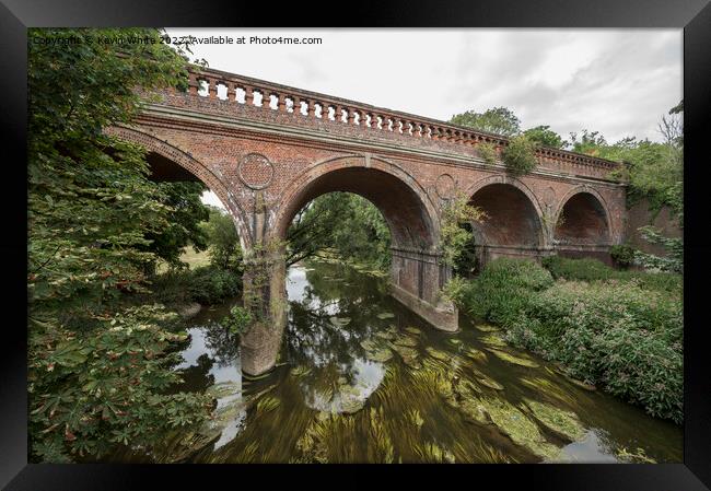 Old railway bridge in Leatherhead Framed Print by Kevin White