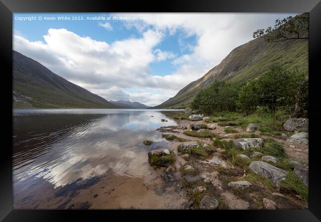Glen Etive is perfection Framed Print by Kevin White