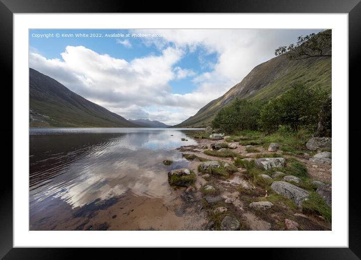 Glen Etive is perfection Framed Mounted Print by Kevin White