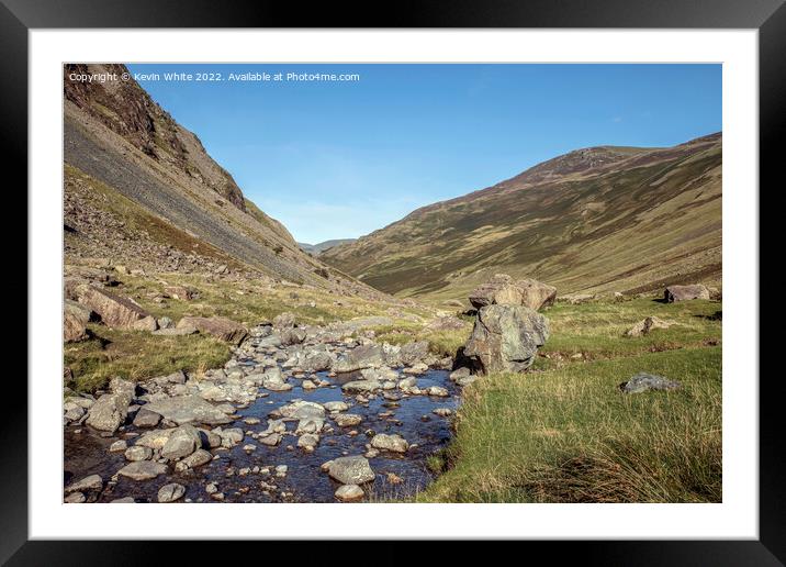 Honister pass Lake District Framed Mounted Print by Kevin White
