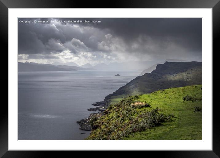 Storm clouds on the Isle of Skye Framed Mounted Print by Kevin White