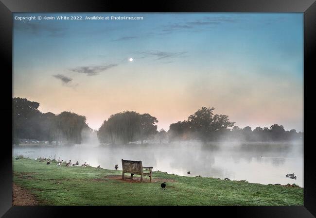 Dawn over Bushy Park Framed Print by Kevin White