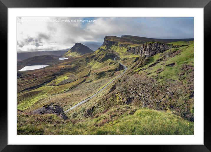 Quiraing vista Isle of Skye Framed Mounted Print by Kevin White