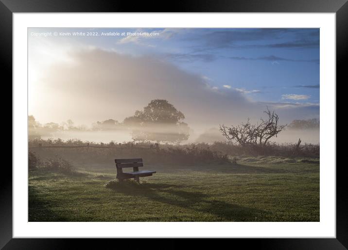 A place to sit and meditate Framed Mounted Print by Kevin White