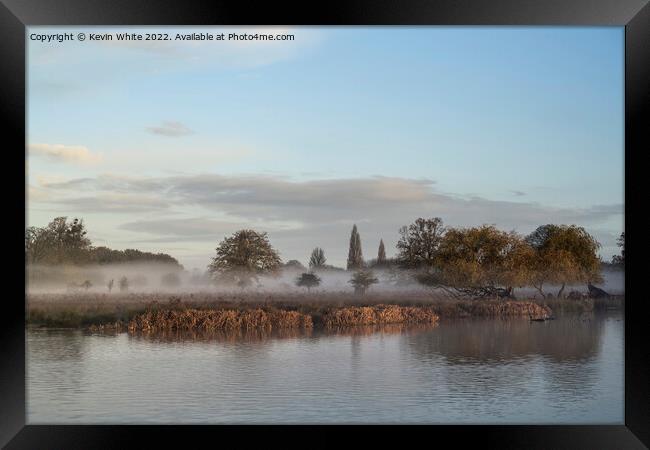 Magical mist early mornings in Surrey Framed Print by Kevin White