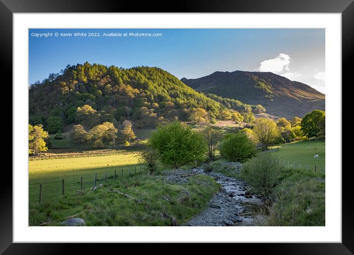 Evening drive to Ullswater Framed Mounted Print by Kevin White