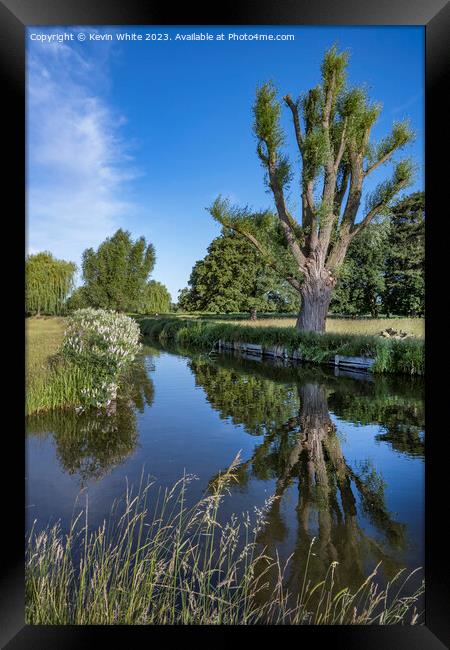 Reflections of nature Framed Print by Kevin White
