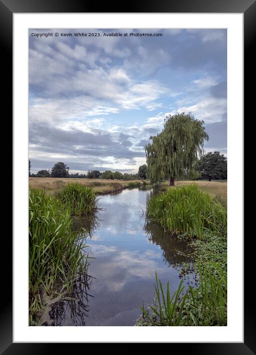 Light before the rain at Bushy Park Surrey Framed Mounted Print by Kevin White