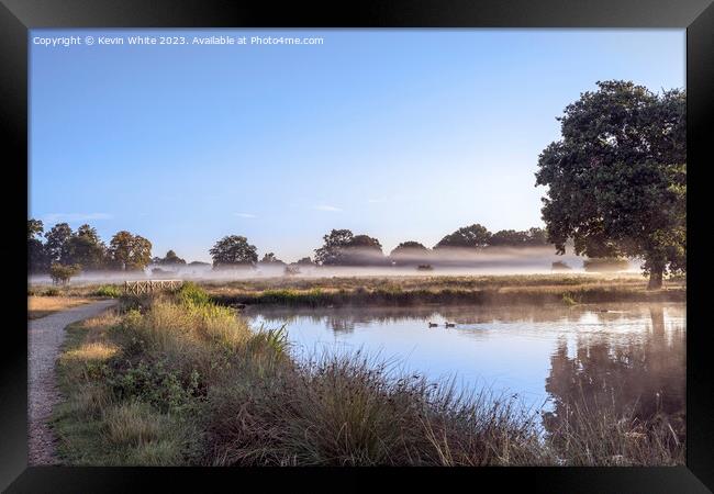 The magic of a misty early morning Framed Print by Kevin White