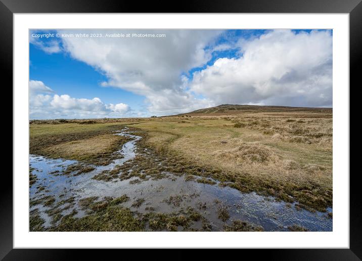 Rugged Dartmoor after the rains Framed Mounted Print by Kevin White