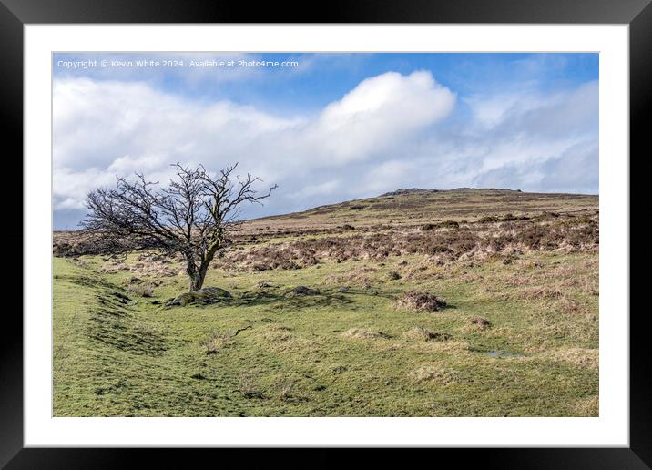 Rugged Devon Landscape Framed Mounted Print by Kevin White