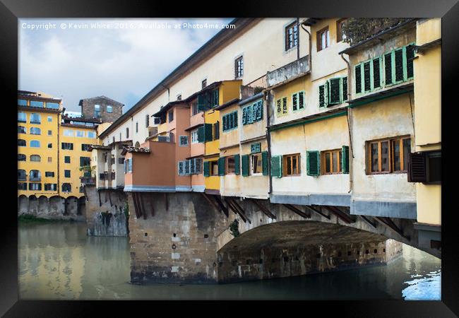 Ponte Vecchio Art Framed Print by Kevin White