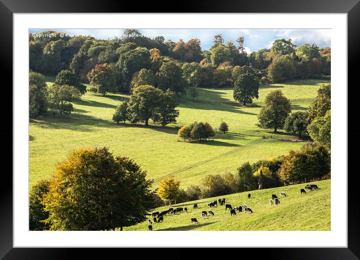 Typical English countryside Framed Mounted Print by Kevin White