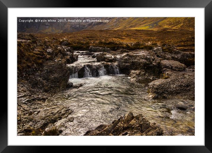 Fairy Pools Isle of Skye Framed Mounted Print by Kevin White