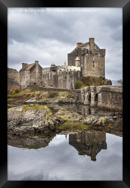 Eilean Donan Castle reflection Framed Print by Kevin White