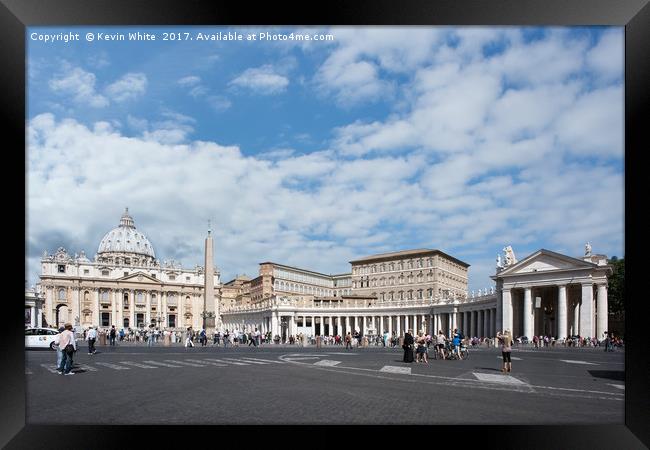 Vatican City Framed Print by Kevin White