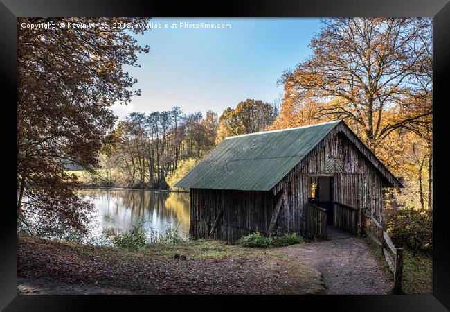 log cabin  Framed Print by Kevin White