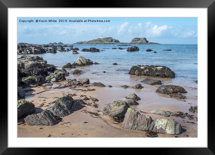 Yellowcraig beach Scotland Framed Mounted Print by Kevin White