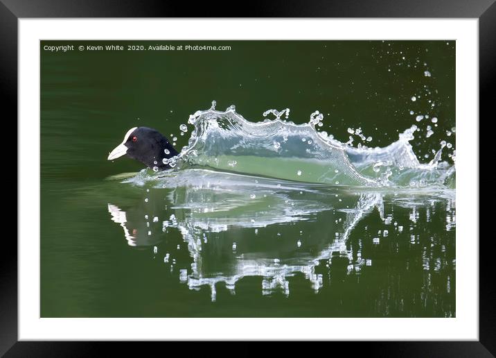 creating a splash Framed Mounted Print by Kevin White